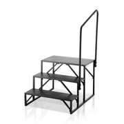 RV Steps, 3-Step RV Stairs, 199.58KGS Load Capacity, Thickened Carbon Steel, With Handrail, Non-Slip Steps V952-FCBTGDKHJG3JJF4MLV0