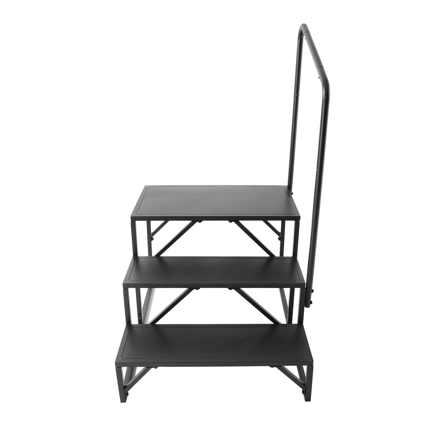 RV Steps, 3-Step RV Stairs, 199.58KGS Load Capacity, Thickened Carbon Steel, With Handrail, Non-Slip Steps V952-FCBTGDKHJG3JJF4MLV0