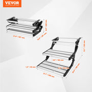 RV Steps, 2-Step, Manual Retractable RV Stairs, Foldable, 440 LBS Load Capacity, Aluminum Alloy Steps, V952-FCBTZDKZDKSDNVHFTV0