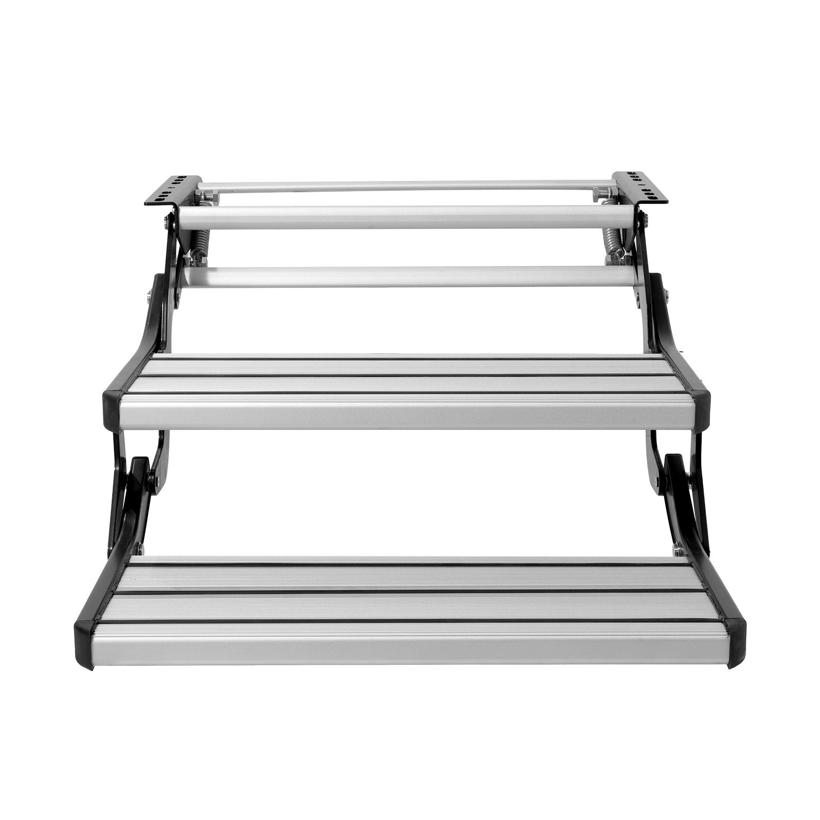 RV Steps, 2-Step, Manual Retractable RV Stairs, Foldable, 440 LBS Load Capacity, Aluminum Alloy Steps, V952-FCBTZDKZDKSDNVHFTV0