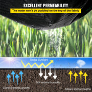 Weed Barrier, 5.8oz Landscape Fabric, 4ft x 300ft Cover Mat Heavy Duty Woven Grass Control Geotextile for V952-FCBY43005.8OZWK6GV0