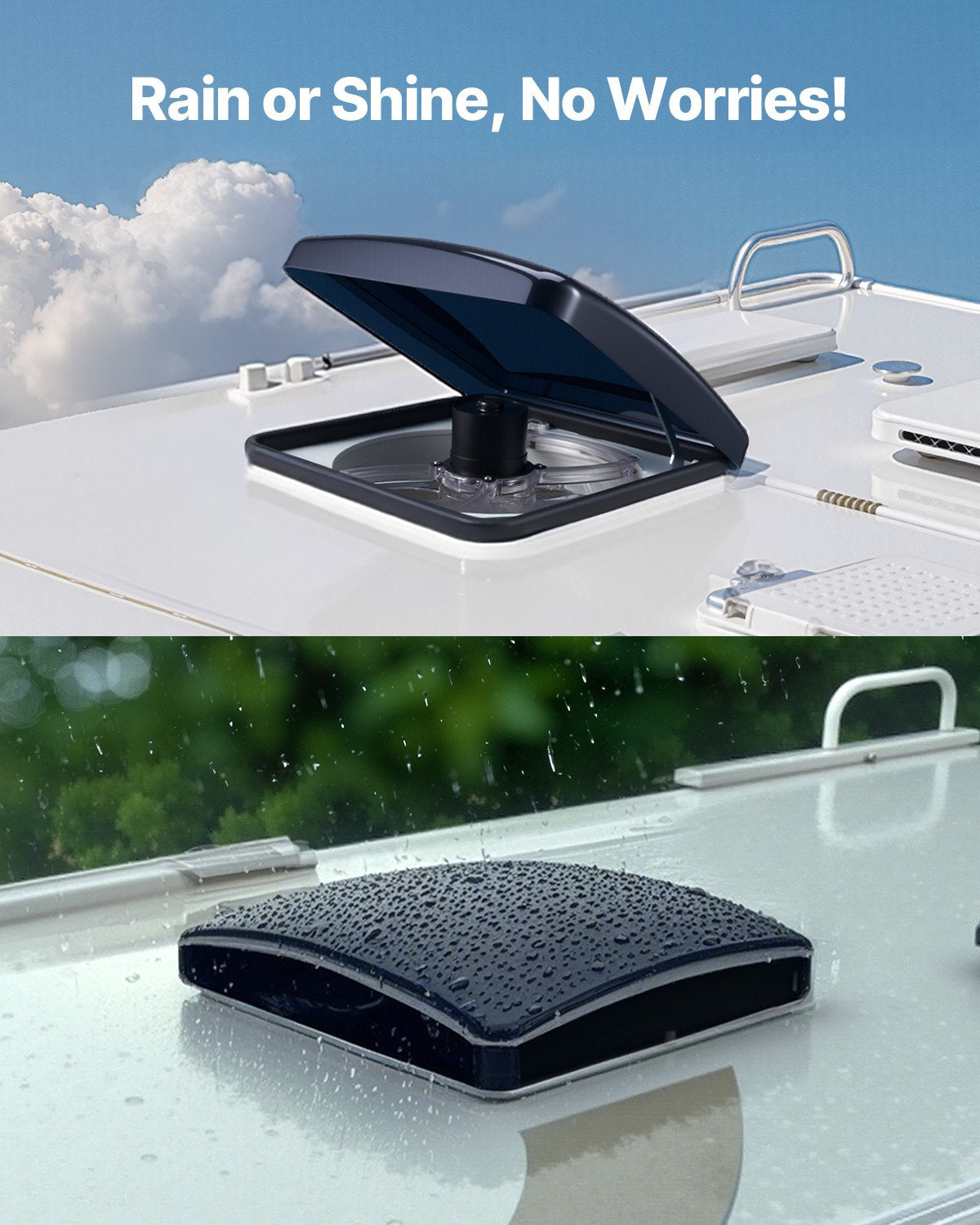 RV Vent Roof Fan 355.6 mm 10-Speed Reversible with Remote Control V952-FCHQS14YC12ICTIHPV9