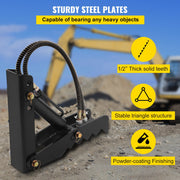 Hydraulic Backhoe Thumb, 45.7cm 1.27cm Thickness Heavy Duty Excavator Thumb, Black Steel Weld On Thumb V952-FCMZ18INDYYYG12MMV0