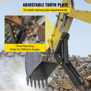 32 inch Backhoe Excavator Thumb Attachments Weld On Adjustable Boom Tractor Excavator 1/2Inch Teeth Thick V952-FCMZ32INCBH12MM01V0