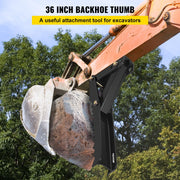 Backhoe Excavator Thumb Attachments, 91.44 cm Adjustable Extreme Weld On Backhoe Thumb Hoe Clamp 1.27 cm Inch V952-FCMZ36INJCCBH16MMV0