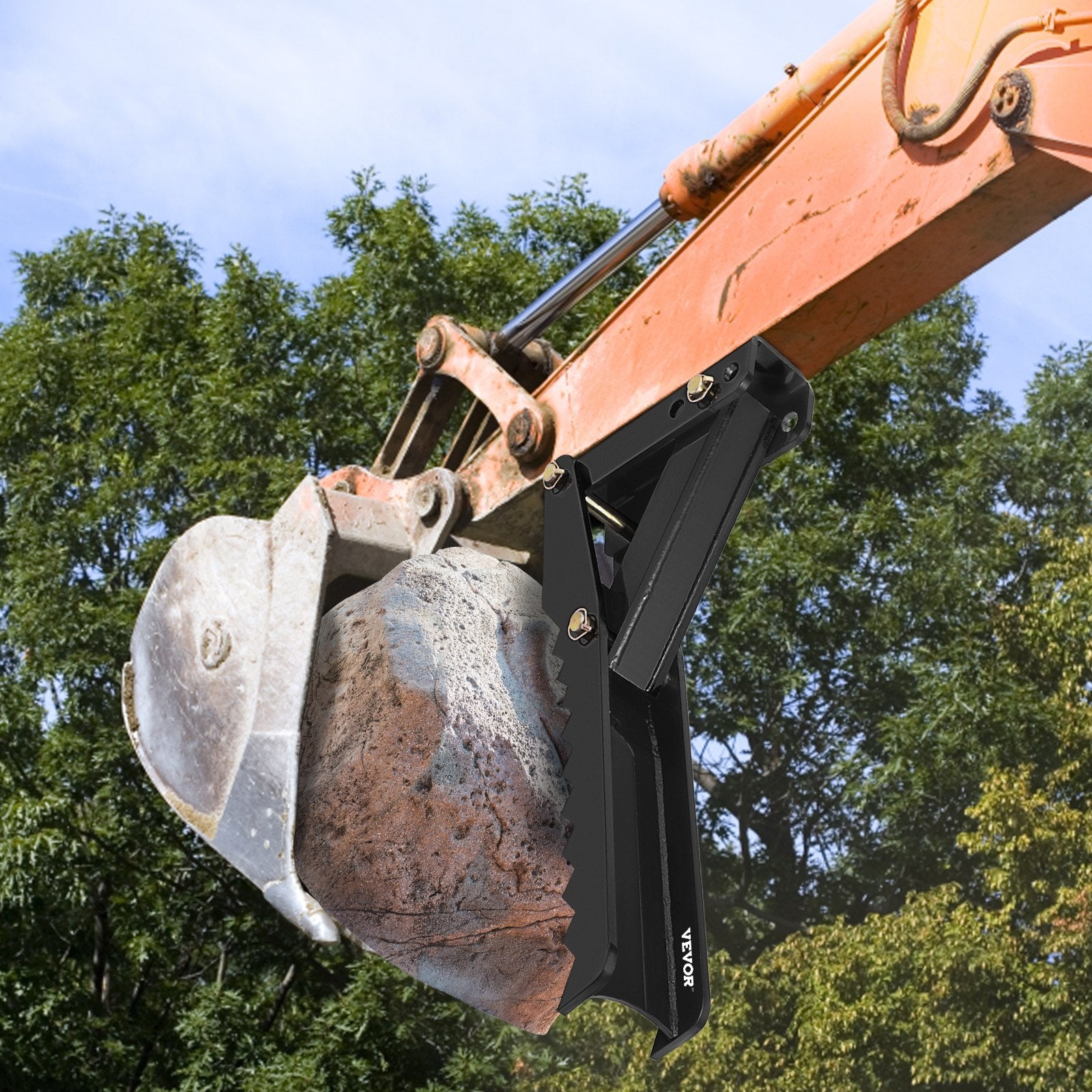 Backhoe Excavator Thumb Attachments, 91.44 cm Adjustable Extreme Weld On Backhoe Thumb Hoe Clamp 1.27 cm Inch V952-FCMZ36INJCCBH16MMV0