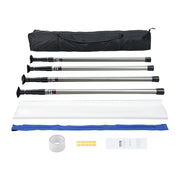 Dust Barrier Poles, 10 Ft Barrier Poles, Dust Barrier System with 4 Telescoping Poles, Magnetic Zipper, Carry V952-FCPZYCY410FTSUBC3V0