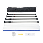 Dust Barrier Poles, 10 Ft Barrier Poles, Dust Barrier System with 4 Telescoping Poles, Magnetic Zipper, Carry V952-FCPZYCY410FTSUBC3V0