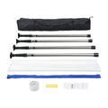 Dust Barrier Poles, 12 Ft Barrier Poles, Dust Barrier System with 4 Telescoping Poles, Magnetic Zipper, Carry V952-FCPZYCY410FTV2QEBV0