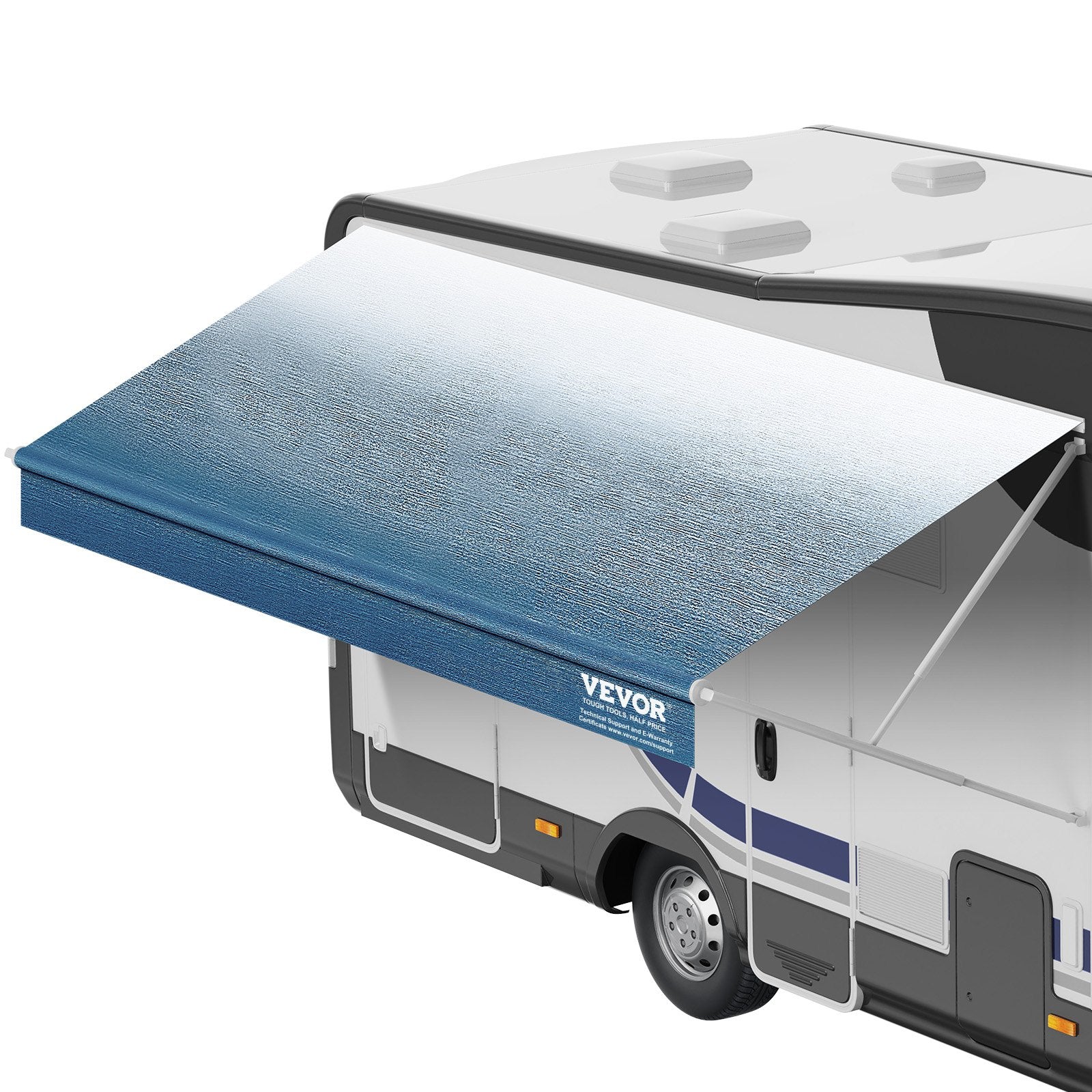 RV Awning Fabric Replacement, 3.72m Fabric Length for 3.96mAwning, Heavy Duty 3-Ply 16oz PVC Camper Awning V952-FCZYPML13YC0JJS9NV0