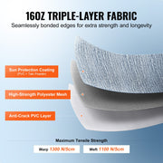 RV Awning Fabric Replacement, 6.15m Fabric Length for 6.4m Awning, Heavy Duty 3-Ply 16oz PVC Camper Awning V952-FCZYPML21YC09JIMMV0