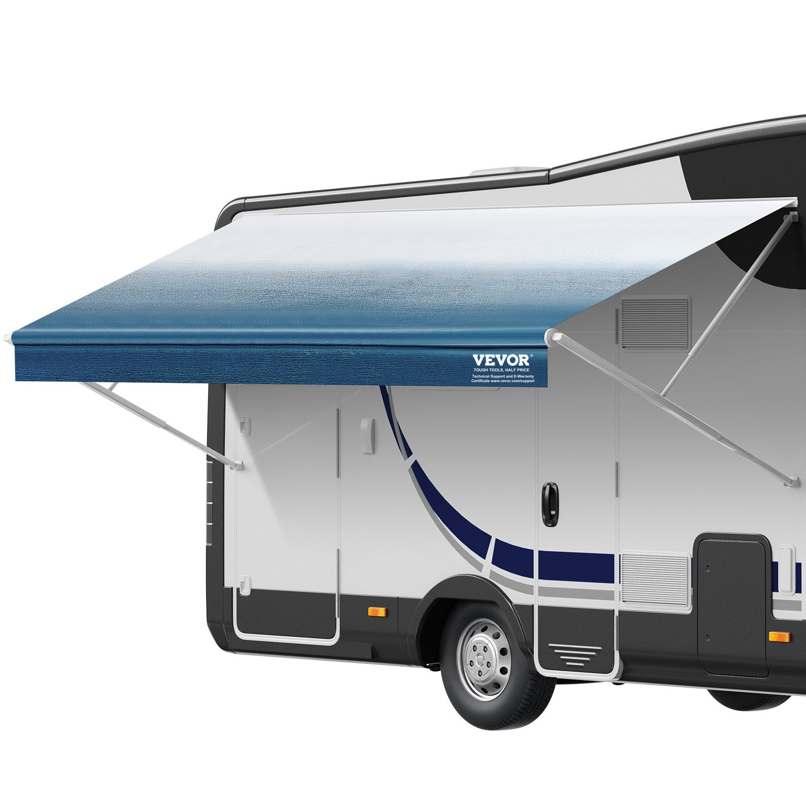 RV Awning Fabric Replacement, 6.15m Fabric Length for 6.4m Awning, Heavy Duty 3-Ply 16oz PVC Camper Awning V952-FCZYPML21YC09JIMMV0