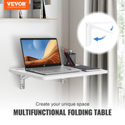 Wall Mounted Folding Table, Wall Mount Drop Leaf Tables, Wooden Floating Desk for Dining, Laundry Room, V952-FDBGZBHBDB00GKKSZV0