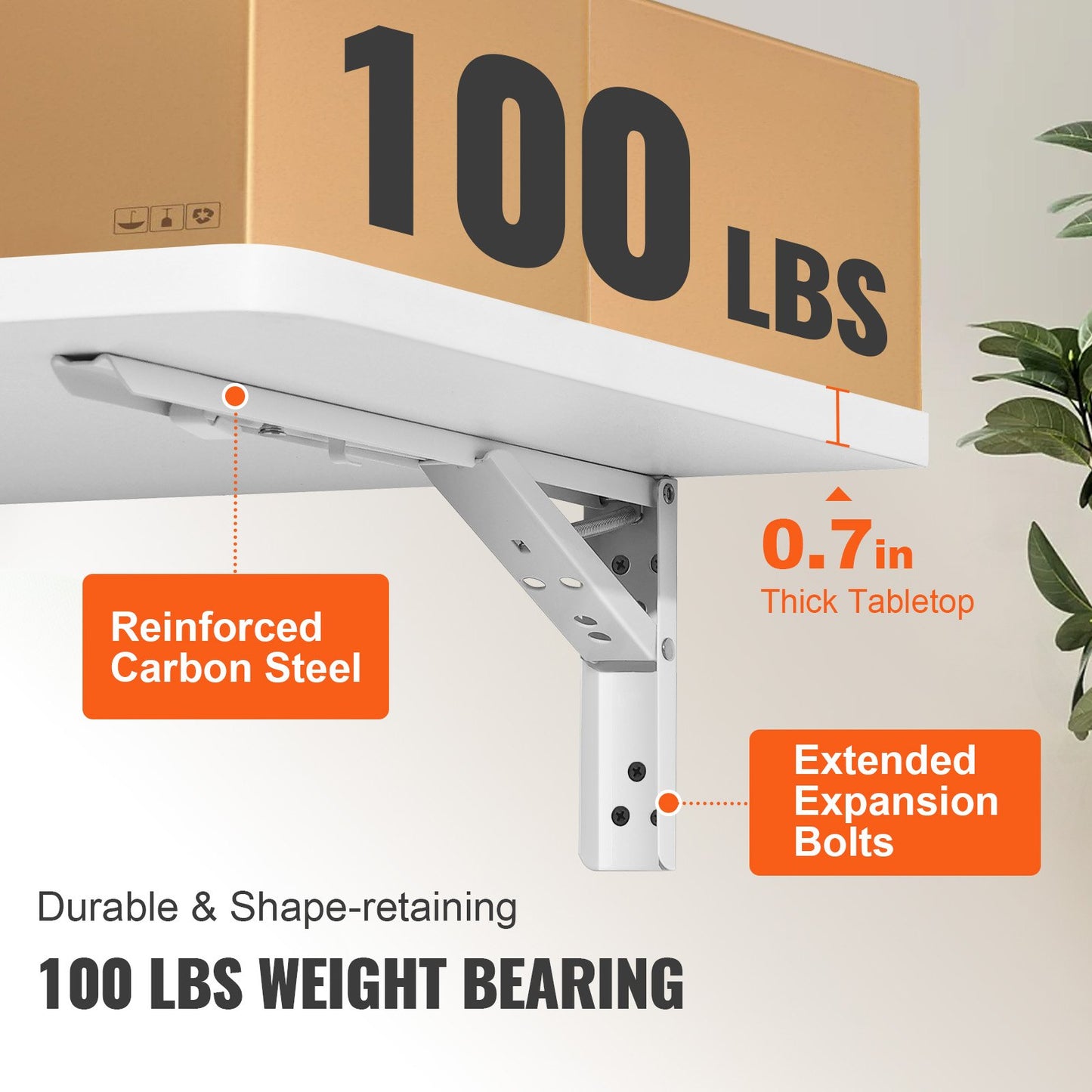Wall Mounted Folding Table, Wall Mount Drop Leaf Tables, Wooden Floating Desk for Dining, Laundry Room, V952-FDBGZBHBDB00GKKSZV0