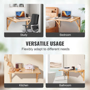 Wall Mounted Folding Table, Wall Mounted Drop Leaf Tables, Solid Wood Floating Desk for Dining, Laundry Room, V952-FDBGZSMDB000O92SXV0