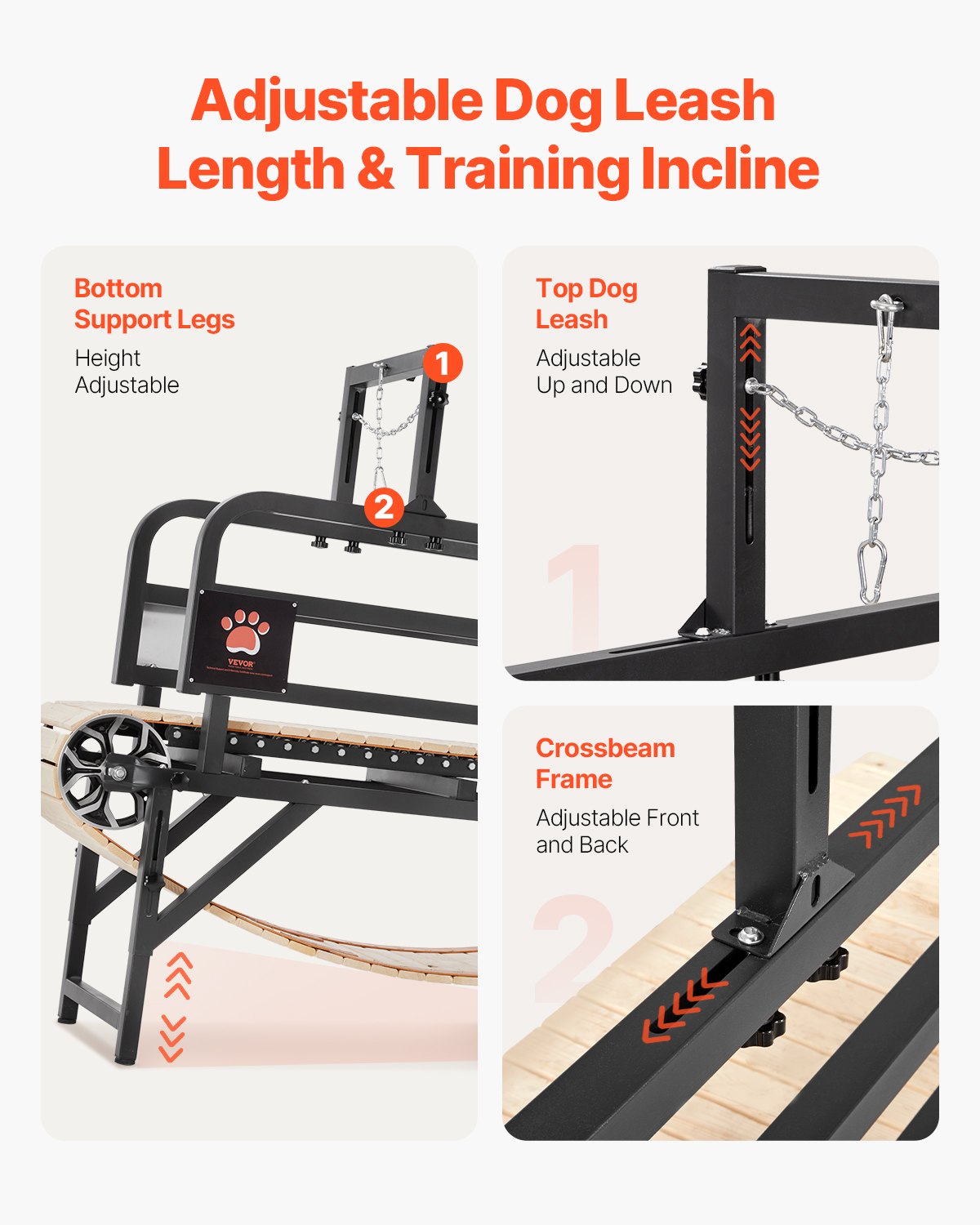 Dog Treadmill for Medium Dogs, 330lbs Weight Capacity, Dog Running Machine with Adjustable Ramps, 15.5" V952-FDDGGPBJZXQM3V0VLV0