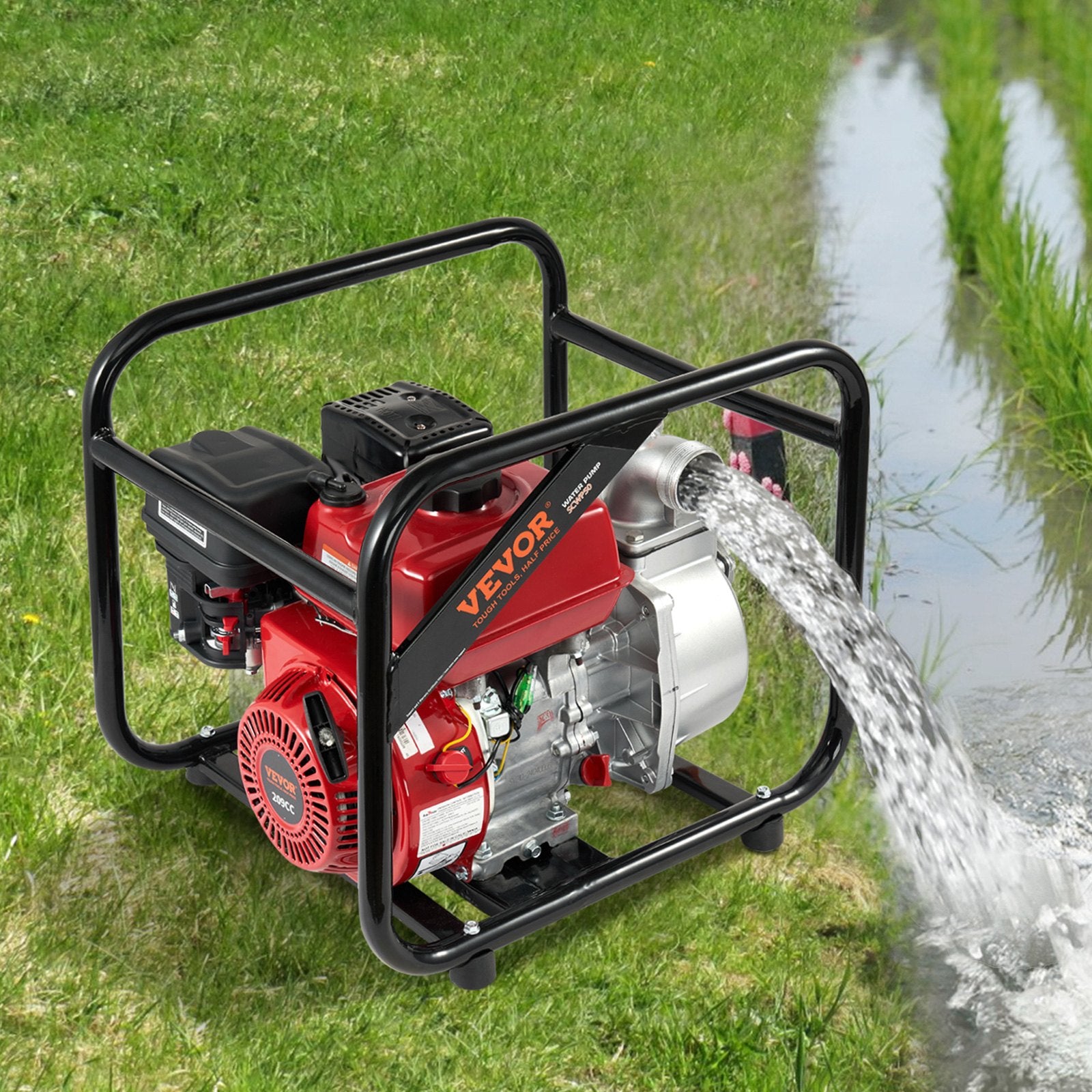Gasoline Engine Water Pump Gas Powered Transfer Pump 50 mm 7HP 4-Stroke V952-FDJQDBKZJ2YCSOVT6V0
