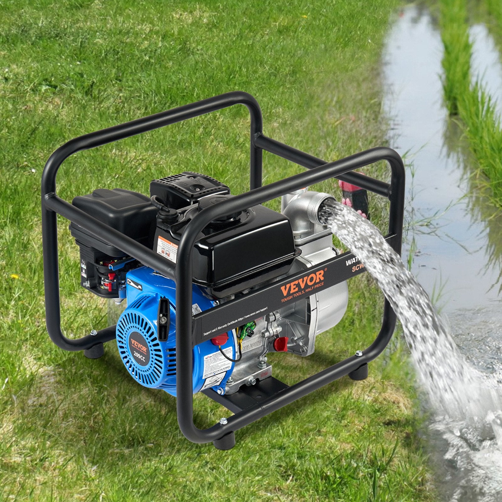 Gasoline Engine Water Pump Gas Powered Transfer Pump 50 mm 6.5HP 4-Stroke V952-FDJQDBKZJ2YCXT4BJV0