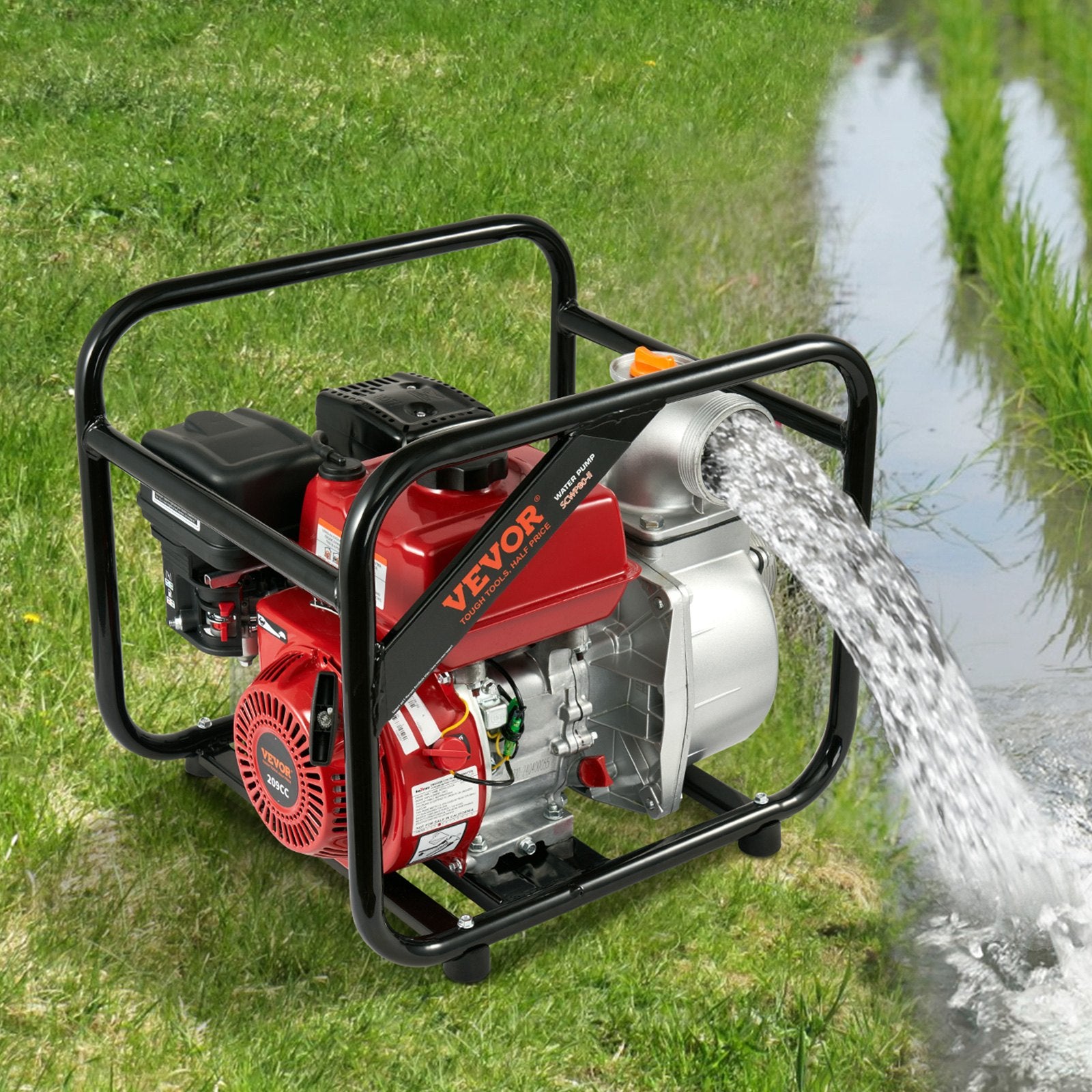 Gasoline Engine Water Pump Gas Powered Transfer Pump 80 mm 7HP 4-Stroke V952-FDJQDBKZJ3YCOK0DPV0