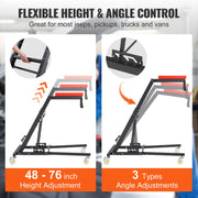 Automotive Topside Creeper, with Adjustable Height 48" to 76", 181.44KGS Capacity High Creeper, 4 Swivel V952-FDJXCTYHXHX4D070NV0