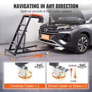 Automotive Topside Creeper, with Adjustable Height 48" to 76", 181.44KGS Capacity High Creeper, 4 Swivel V952-FDJXCTYHXHX4D070NV0
