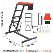 Automotive Topside Creeper, with Adjustable Height 49.6" to 75.6", 181.44KGS Capacity High Creeper, 4 Swivel V952-FDJXCTYIXIX4SJCLPV0