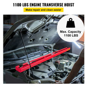 Engine Support Bar Engine Load Leveler 1100 Lbs Transmission w/ Dual Hook V952-FDJZCG1100LBSJTOPV0