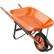 Wheelbarrow Cart One Wheel Garden Dump Cart 330 lbs Yard Utility Cart V952-FDL2LHYTC1JLDOIX6V0