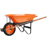 Wheelbarrow Cart One Wheel Garden Dump Cart 330 lbs Yard Utility Cart V952-FDL2LHYTC1JLDOIX6V0