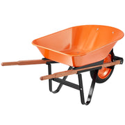 Wheelbarrow Cart One Wheel Garden Dump Cart 330 lbs Yard Utility Cart V952-FDL2LHYTC1JLDOIX6V0