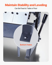 Box and Pan Brake, 305 mm Sheet Metal Bending Brake, 20-Gauge Mild Steel Capacity, 0-135 Degree Adjustable, V952-FDSWQZDQFDSWK6NDU001V0