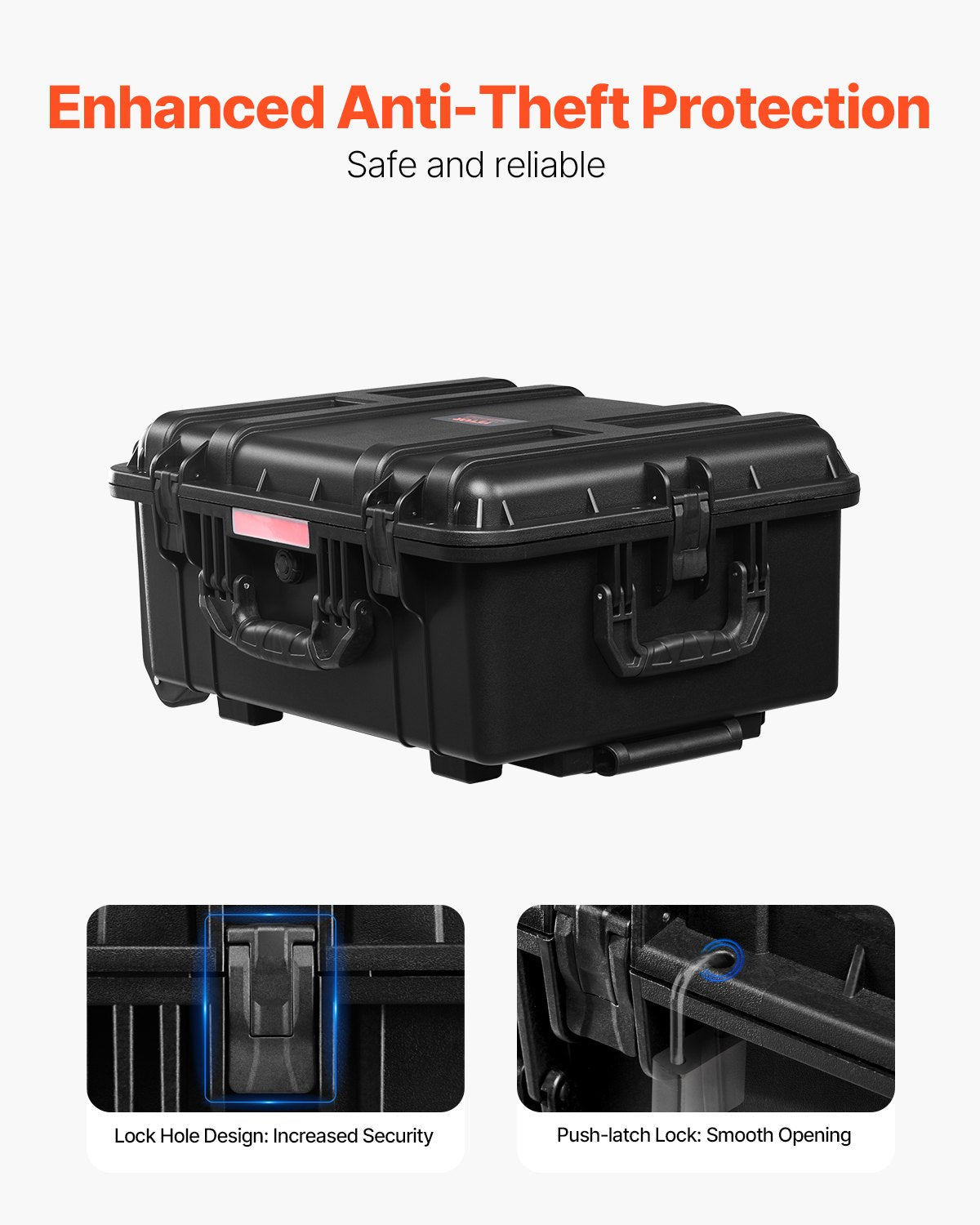 2.5 Cu.ft Weatherproof Hard Case, Waterproof Hard Case with Rolling Wheels and Retractable Pull Handle, IP67 V952-FFYLGX30LFYC2ZF5YV0