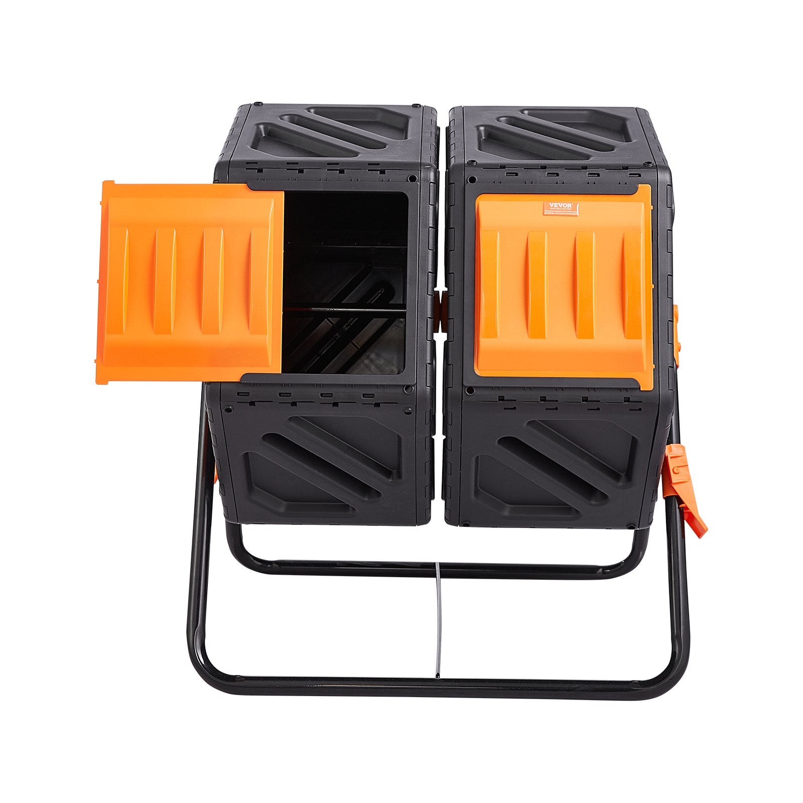 Compost Bin 37 Gal Dual-Chamber Composter Tumbler Rotating Sliding Doors V952-FGDFJ37JL000EYX7CV0