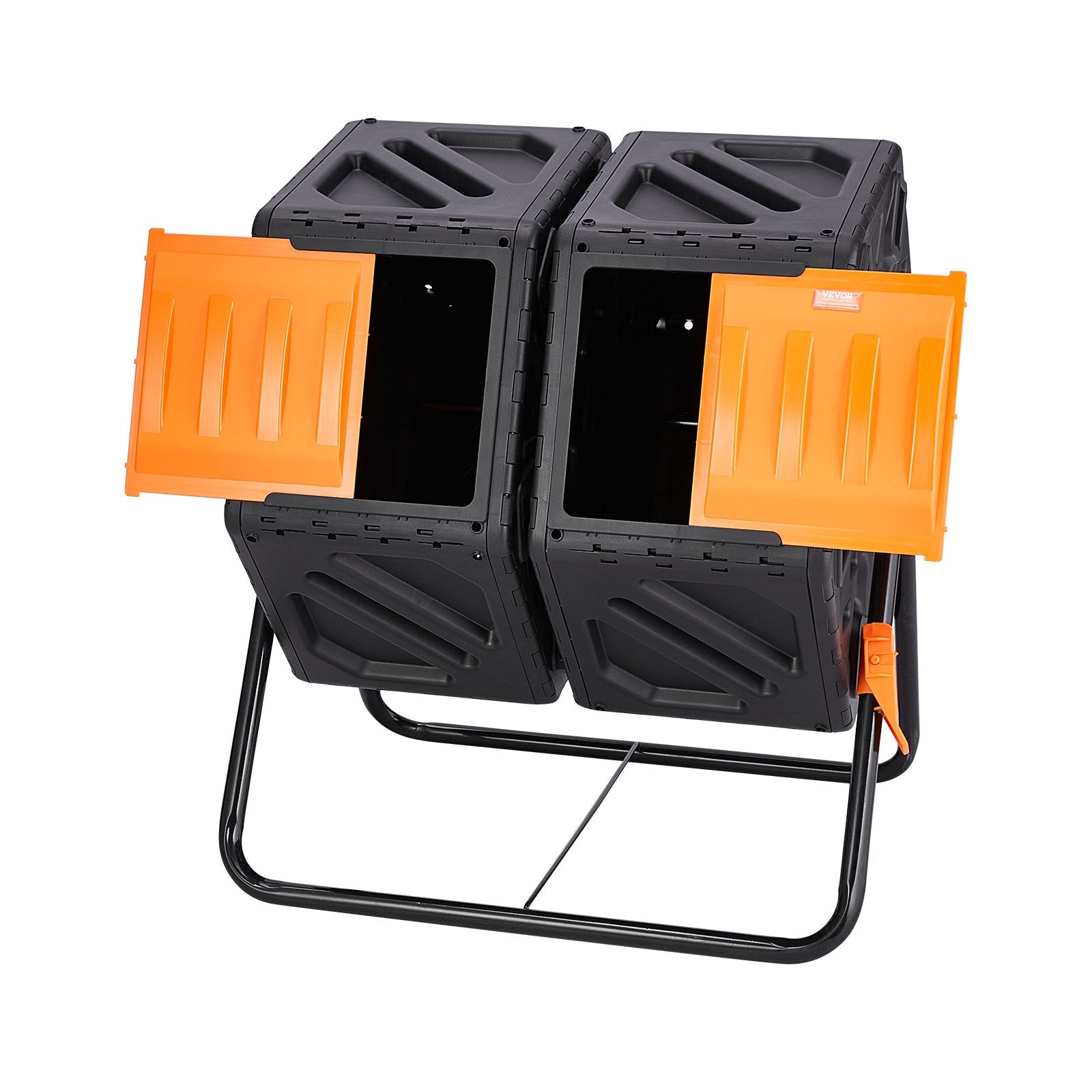 Compost Bin 37 Gal Dual-Chamber Composter Tumbler Rotating Sliding Doors V952-FGDFJ37JL000EYX7CV0