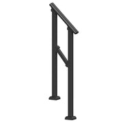 Handrails for Outdoor Steps, 1-2 Step Stair Hand Rail Kit, Transitional Carbon Steel Railings with V952-FGDHGZLSLZFSL278CV0