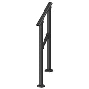 Handrails for Outdoor Steps, 1-2 Step Stair Hand Rail Kit, Transitional Carbon Steel Railings with V952-FGDHGZLSLZFSL278CV0