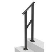 Handrails for Outdoor Steps, 1-2 Step Stair Hand Rail Kit, Transitional Carbon Steel Railings with V952-FGDHGZLSLZFSL278CV0
