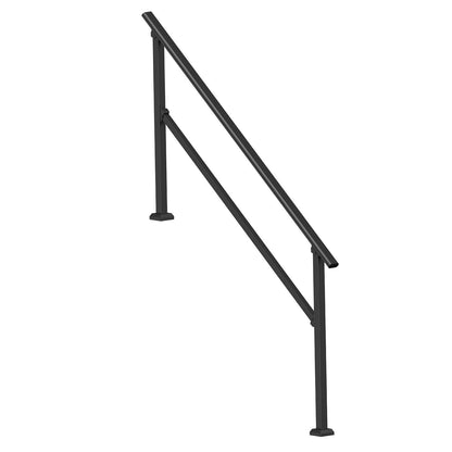 Handrails for Outdoor Steps, 5 Step Stair Hand Rail Kit, Transitional Carbon Steel Railings with Installation V952-FGDHGZLSLZFSXI0DBV0