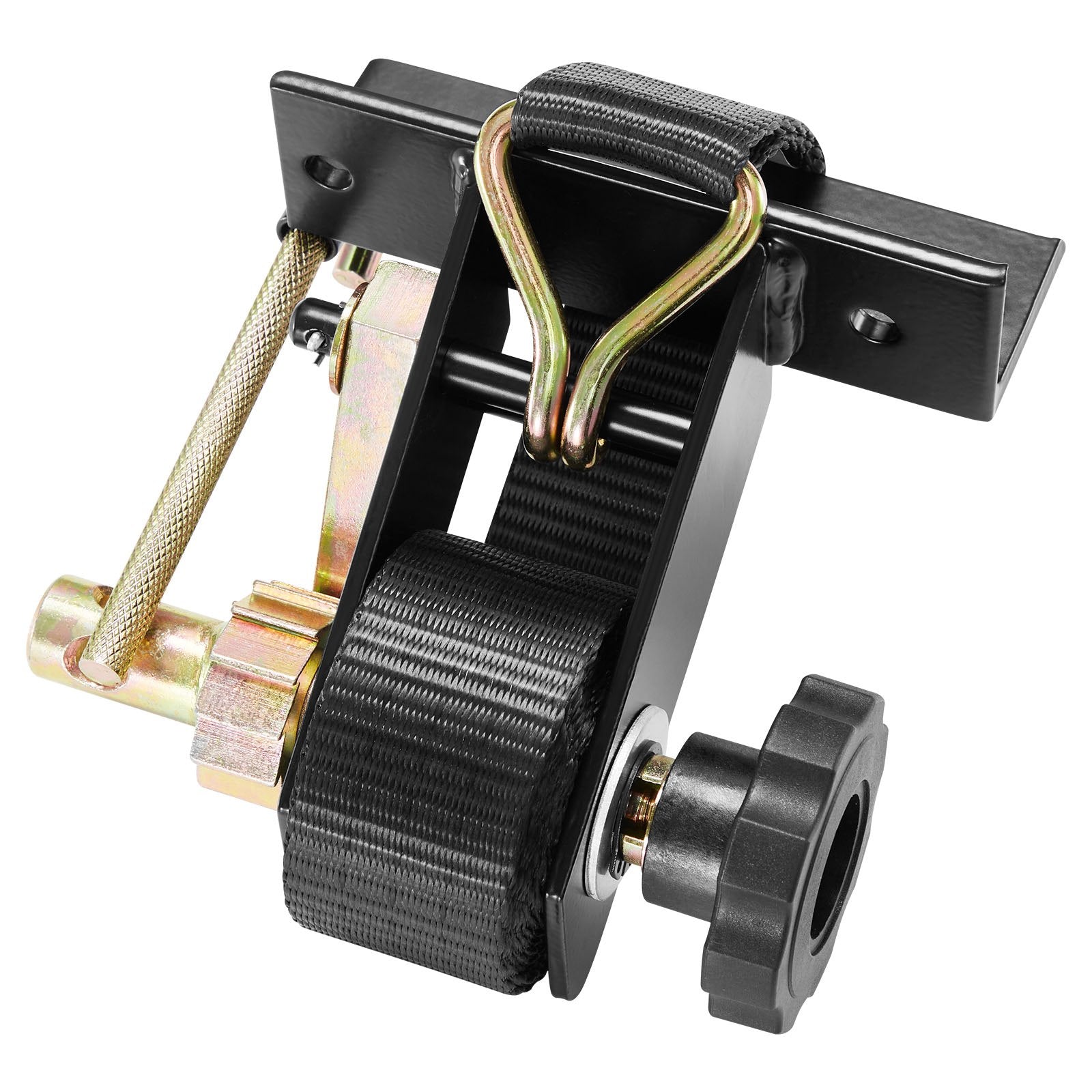Ladder Rack Ratchet Straps, Black Square Tube Mount, 38 mm Wide x 2.25 m Long Black Ladder Rack Straps with V952-FGTJJLGDD4J0VCZS8001V0