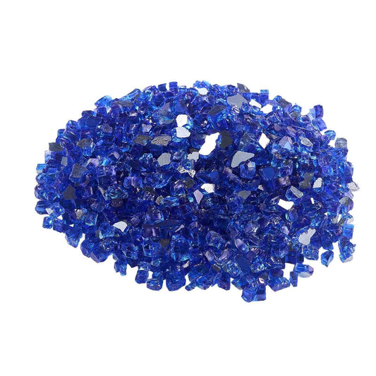 Fire Glass, 20LBS / 9KG High-Temperature Resistant Fireplace Rocks, 1/2-Inch / 12.7 mm Reflective & Smokeless V952-FHBLFGSGHBL11W1JN001V0