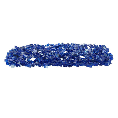 Fire Glass, 20LBS / 9KG High-Temperature Resistant Fireplace Rocks, 1/2-Inch / 12.7 mm Reflective & Smokeless V952-FHBLFGSGHBL11W1JN001V0