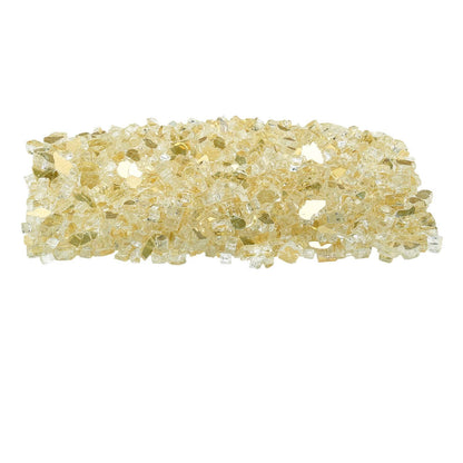 Fire Glass, 10 LBS / 4.5 KG High-Temperature Resistant Fireplace Rocks, 1/2-Inch / 12.7 mm Reflective & V952-FHBLFGSGHBL14HFPV001V0