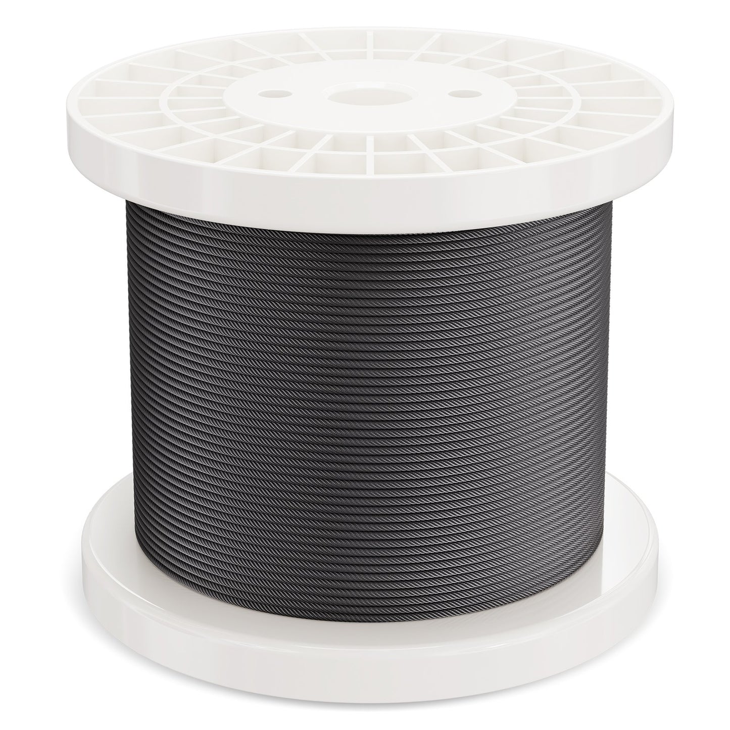 T316 Stainless Steel Cable 3.18mm 7x7 Steel Wire Rope 152.4m Cable Railing V952-FHGSSFH31618GCIQIV0