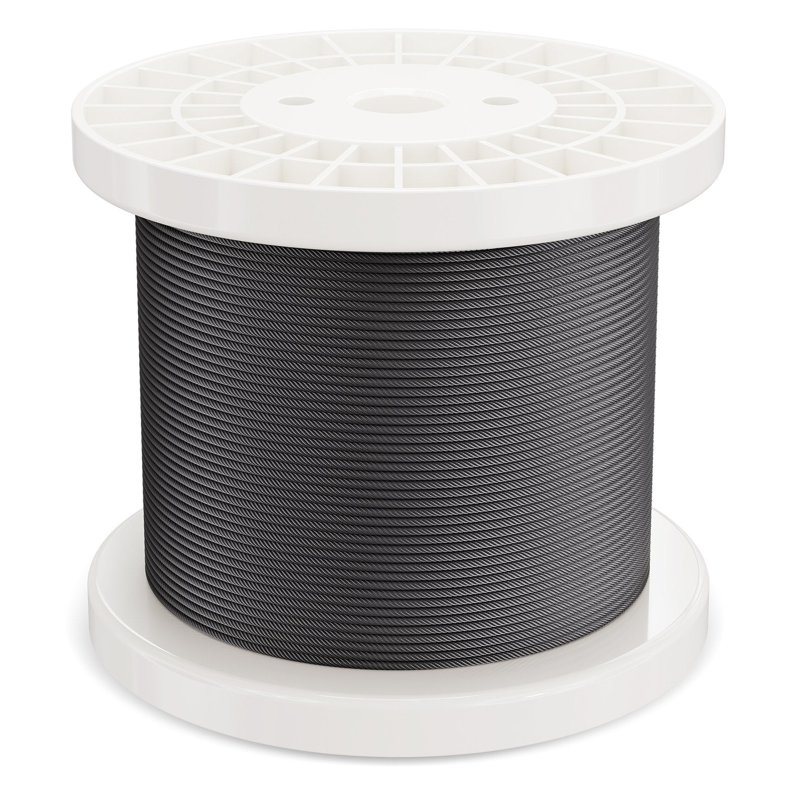 T316 Stainless Steel Cable 3.18mm 7x7 Steel Wire Rope 152.4m Cable Railing V952-FHGSSFH31618GCIQIV0