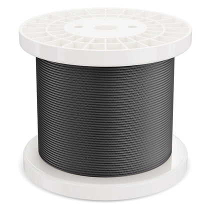 T316 Stainless Steel Cable 3.18mm 7x7 Steel Wire Rope 152.4m Cable Railing V952-FHGSSFH31618GCIQIV0