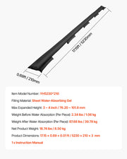 Flood Barrier, 8 Pack, 480 x 435 mm Flood Bags Activated by Water, Reusable Water Absorbent Barrier, Sandless V952-FHPZ8PCS520COIQQ1002V0