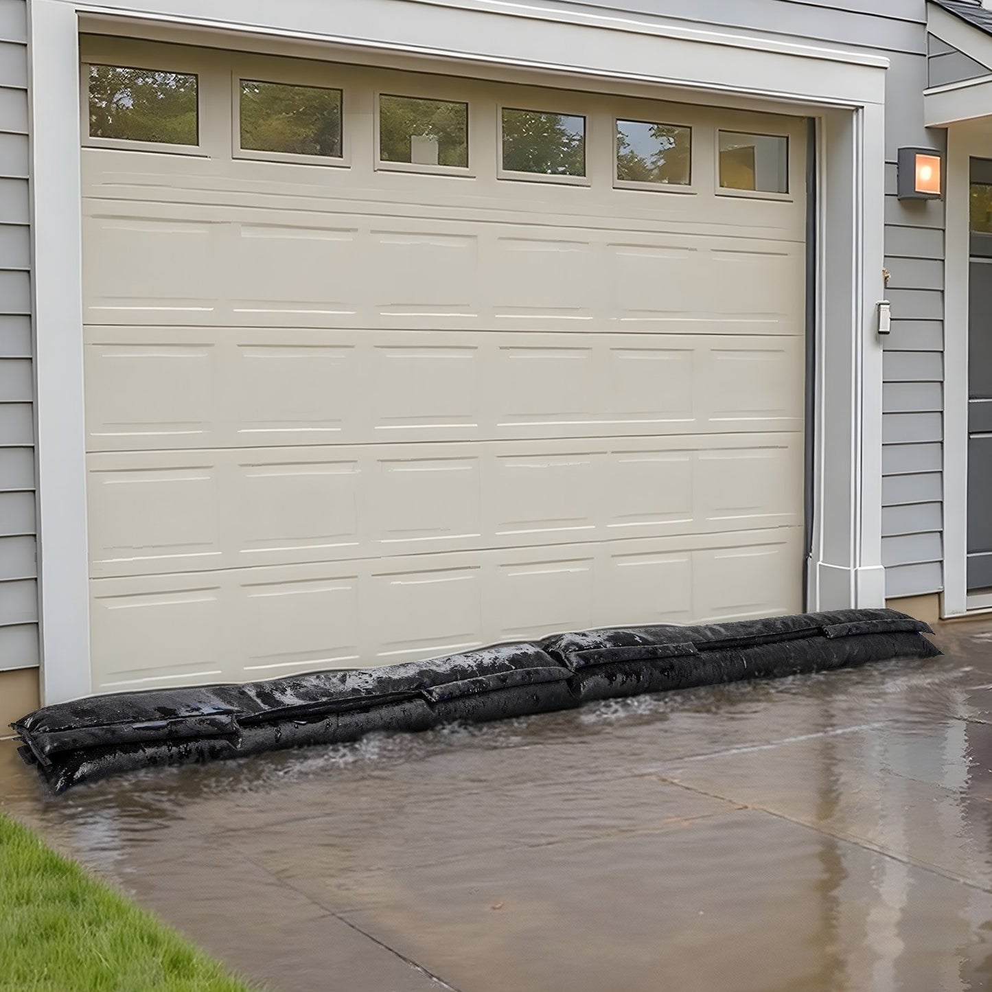 Flood Barrier, 10 Pack, 1530 x 210 mm Flood Bags with Bucket, Reusable Water Absorbent Barrier Activated by V952-FHPZTSJHFHT1MW0WV001V0