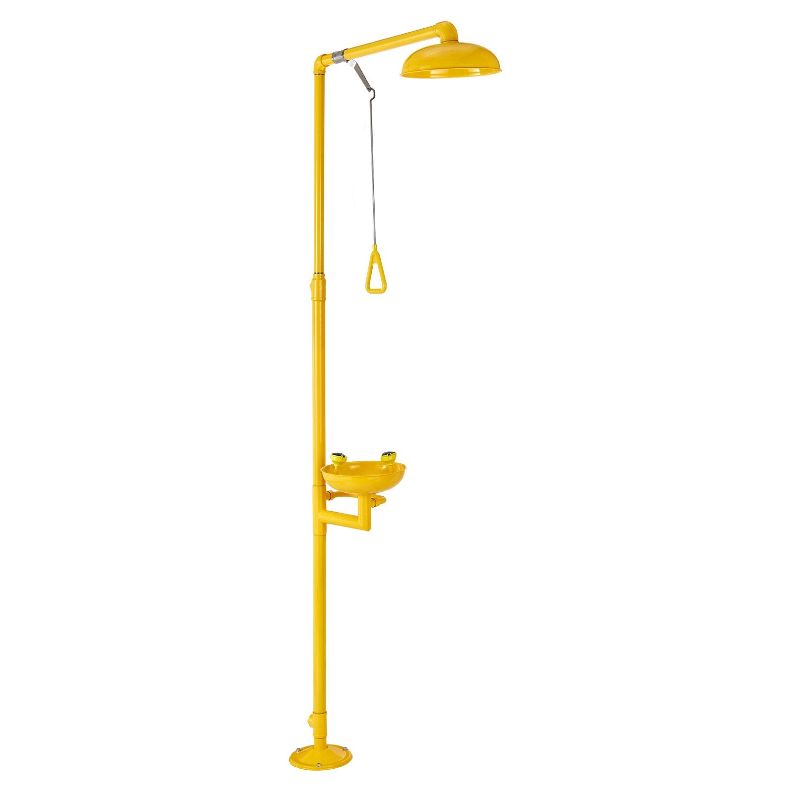 Emergency Shower Eye Wash Station, 34.25 x 15.75 x 91.73 Inch 304 Stainless Steel Eyewash and Shower V952-FHSXYQ20241JUBKCE001V0