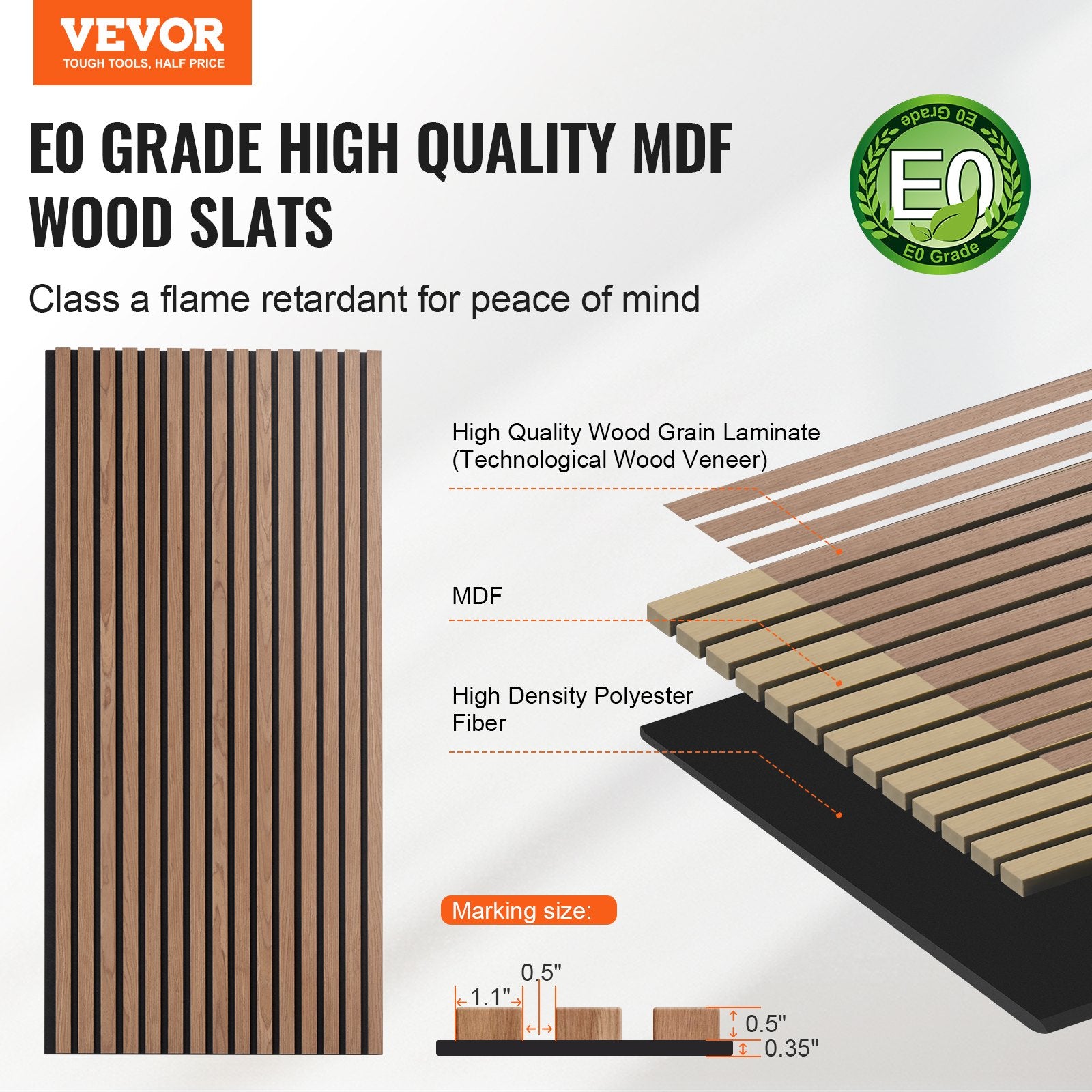 Wood Slat Acoustic Panels 23.6 x 47.2 inch for Modern Wall Decor Walnut V952-FHXWBTQBHTMLN2P64V0