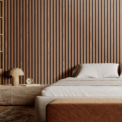 Wood Slat Acoustic Panels 23.6 x 47.2 inch for Modern Wall Decor Walnut V952-FHXWBTQBHTMLN2P64V0
